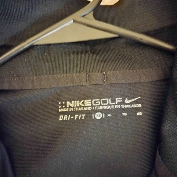 Nike Golf XL long-sleeved Dri-Fit Polo - Blk - Picture 2 of 3